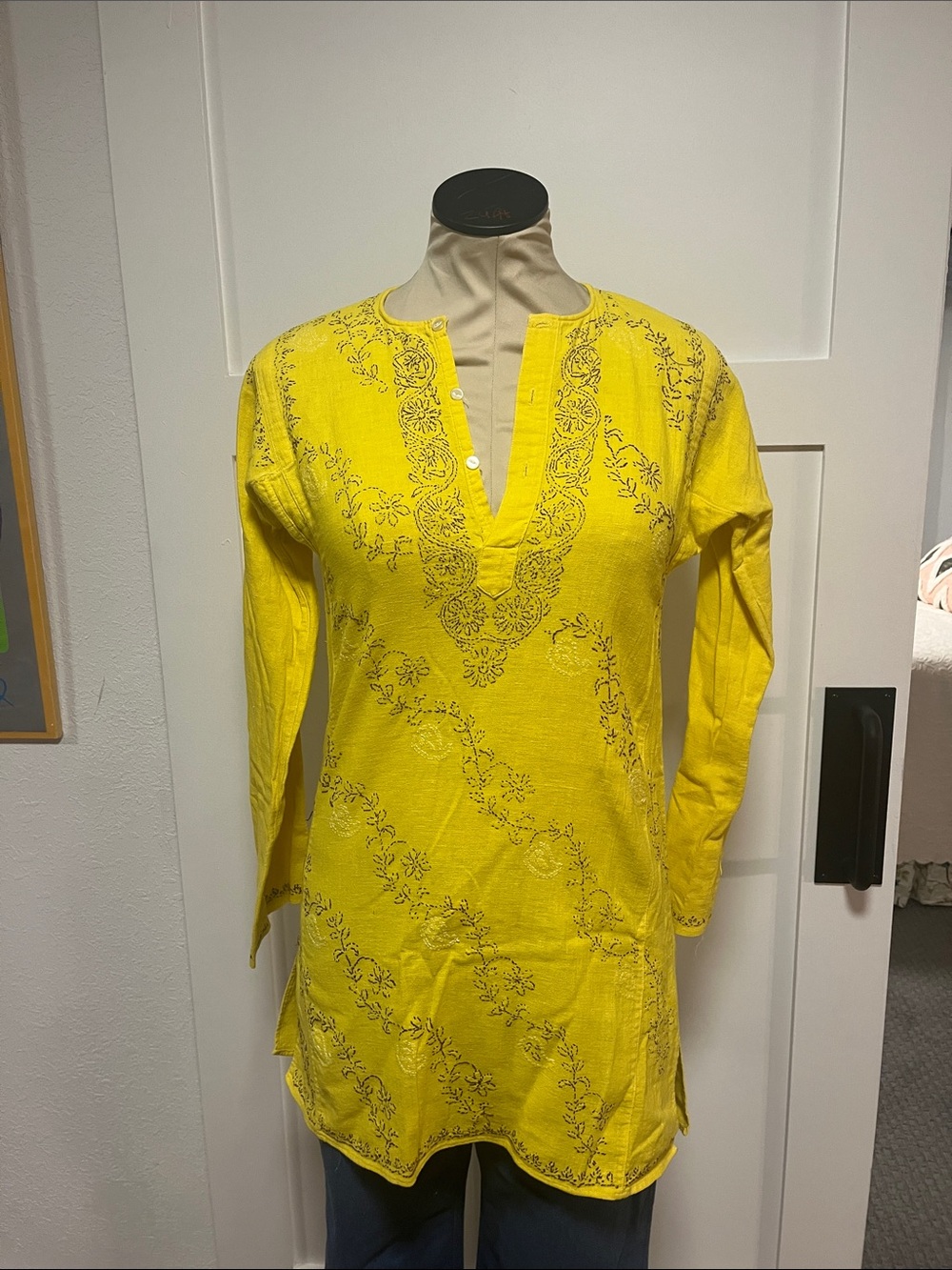 Beautiful Vintage 70’s Yellow Tunic